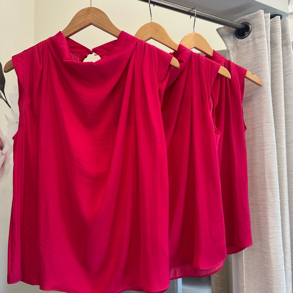Bundle of 3 Naked Zebra Vibrant Pink Blouse